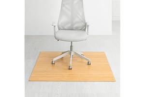 Anji Mountain Office Chairmat Thickest & Sturdy Bamboo Chairmats Highly Premium Quality Anti-Slip Heavy Duty for Multi-Purpose Hardwood Floor Office & Home Floor Protector Office Chair mat-5mm Thick