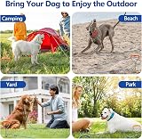 Chuiendi Dog Tie Out Cable and Stake 10M 32.8ft Shock Absorbing Spring view 6