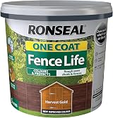 Ronseal One Coat Fence Life Harvest Gold 5 Litre RSLOCFLHG5L view 4