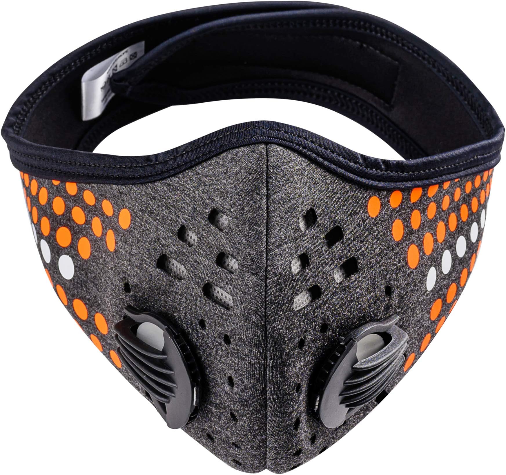 Anti-dust Mask Unisex Training Smog Mask Running Dust Filter Cover Masks Cycling Bike (Dots Dark Grey)