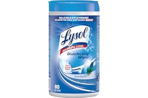 Lysol Disinfecting Surface Wipes, Spring Waterfall, 80 Count