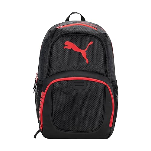 PUMA Contender Backpack, Black/Bright Red, One Size