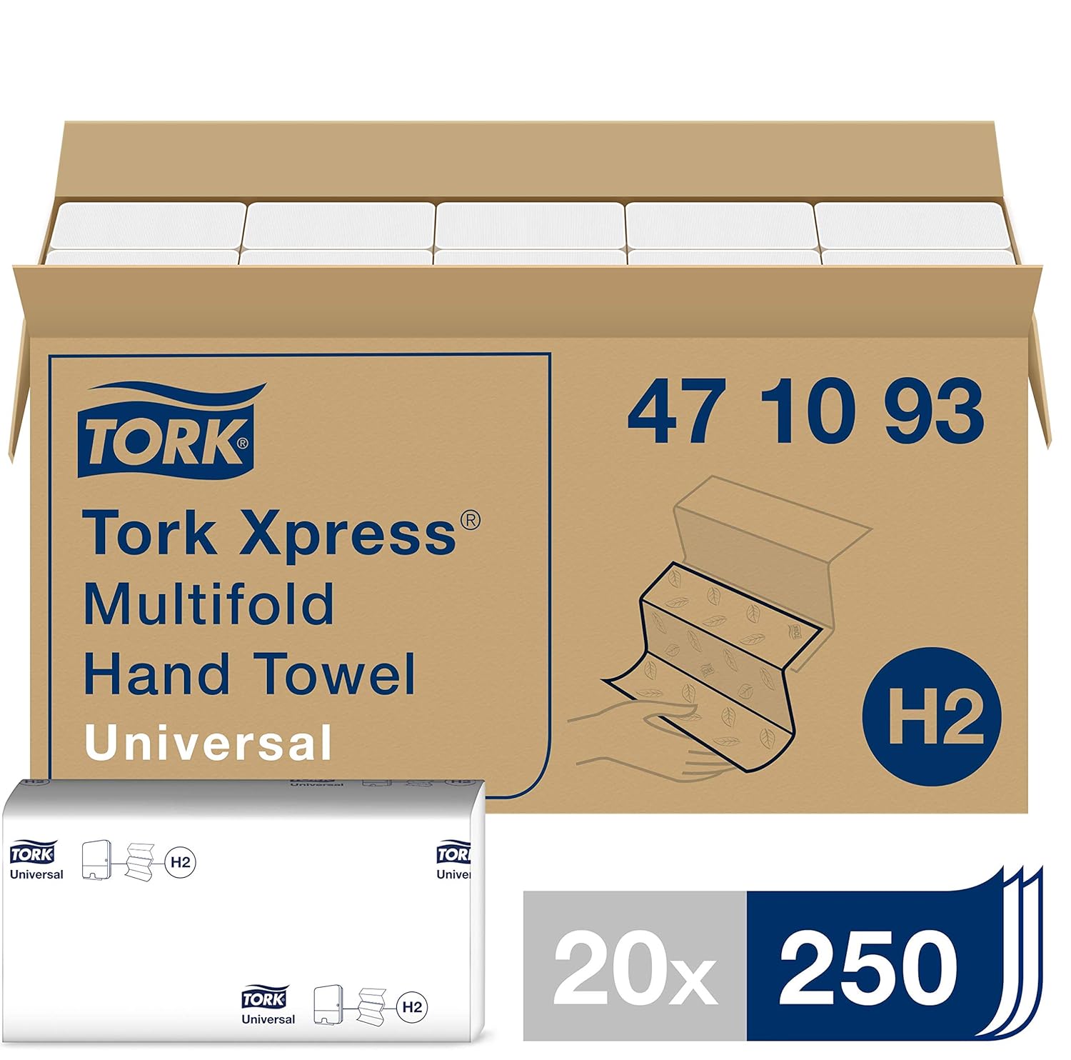 Tork Xpress Multifold Paper Hand Towels 471093 H2 Universal Folded