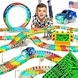 JITTERYGIT Race Track Glow in The Dark Magic Toy