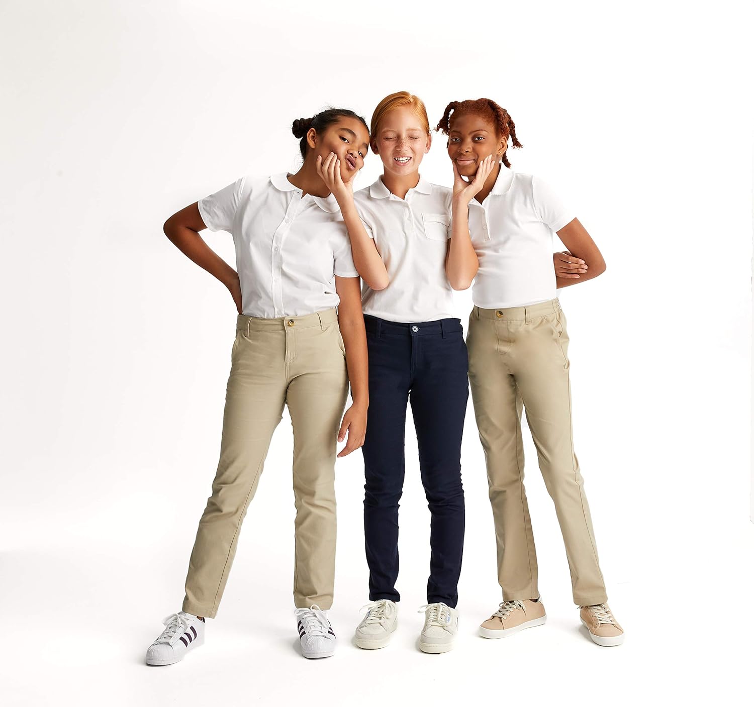 French Toast Girls' Pull-On Twill Pant: Clothing