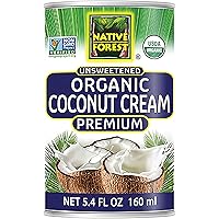 Native Forest Organic Premium Coconut Cream Unsweetened, 5.4 Fl Oz (Pack of 12)