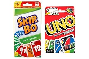 MATTEL Bjdesign Bjdesign Skip Bo Card Game Bundled With Uno