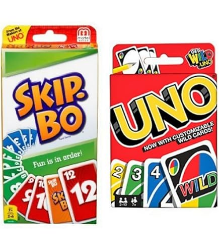 Juego Cartas Uno Skip Bo Card Juego Familiar Mattel | Meses Sin Interés
