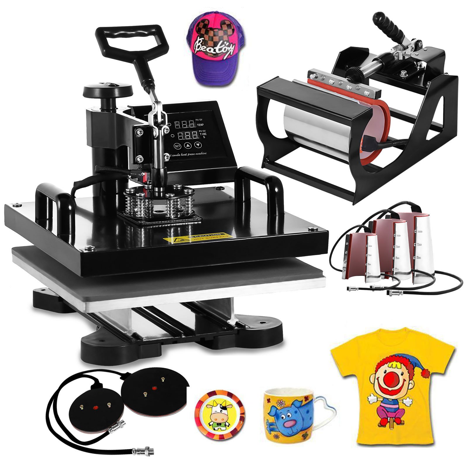 vevor heat press 15x15 inch 8 in 1