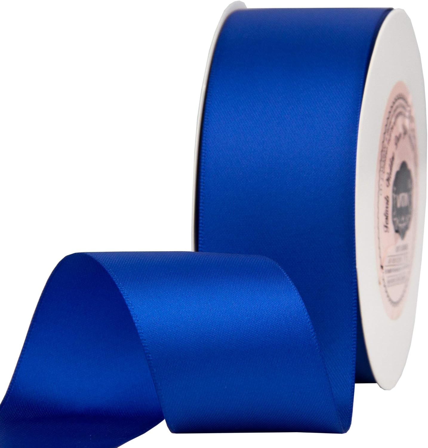 VATIN 38mm Wide Double Faced Polyester Light Royal Blue Satin Ribbon Continuous Ribbon- 23 Metre