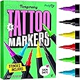 Temporary Tattoo Body Markers - Skin Tattoos Pen for Kids - Cool Gifts for Teen Girls - Teenage Girl Stocking Stuffers Birthd
