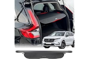 Volcaner Cargo Cover for 2023-2025 2026 Honda CRV Accessories, (Canvas) for Honda CRV 2023-2026 Accessories(Include Hybrid) Retractable Trunk Cover Shield Shade Privacy Screen for CR-V