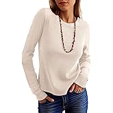 ANRABESS Women's Long Sleeve Waffle Knit Shirts Casual Slim Fitted Crew Neck Thermal Tops Basic Tee 2026 Fall Trendy Outfits