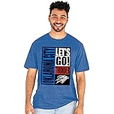 Blue 84 NBA Unisex-Adult NBA Officially Licensed Tri-Blend T-Shirt Vintage Arch Team Color