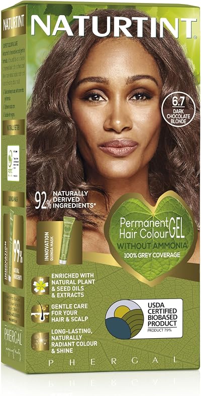 Naturtint 6.7 Dark Chocolate Blonde Permanent Hair Colour Gel 60ml