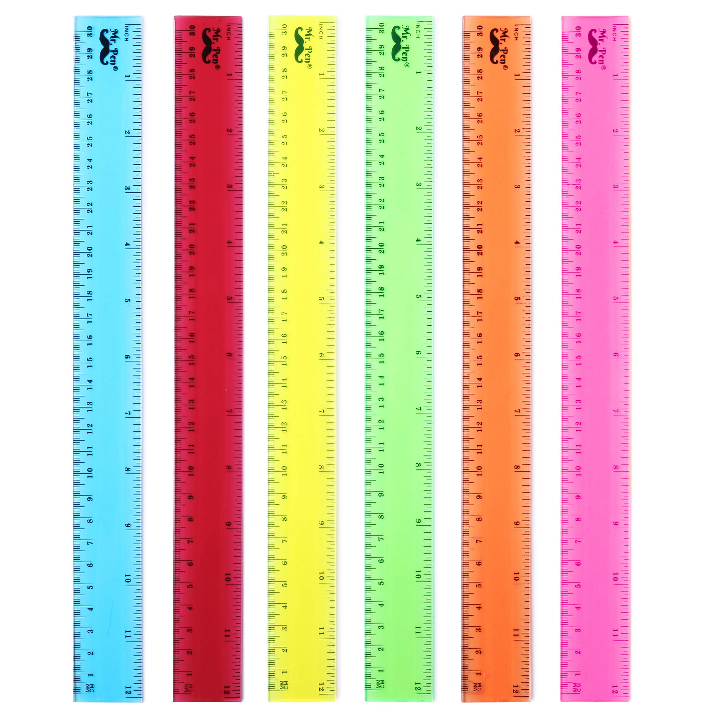 Mua Mr. Pen- 12 Inch, 6 Pack, Assorted Colors, Kids Ruler for School ...