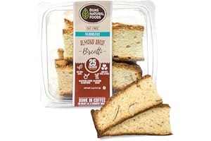 DIJAS Natural Foods, Flourless Containing No Gluten, Fat Free Biscotti Cookie, All Natural Preservative Free Ingredients (5 ounces, Almond Anise)