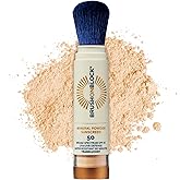 Brush On Block SPF 50 Mineral Powder Sunscreen, Translucent, Broad Spectrum, Water Resistant Face Protection, For All Skin Tones & Types, Reef Friendly, Mfg in USA