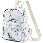 Yusudan Mini Backpack for Women Girls, Small Backpack Purse for Teens Kids School Travel (Marble)