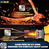 S&R VDE Insulated Diagonal Side Cutter 160mm 1000V Rated Pliers view 4