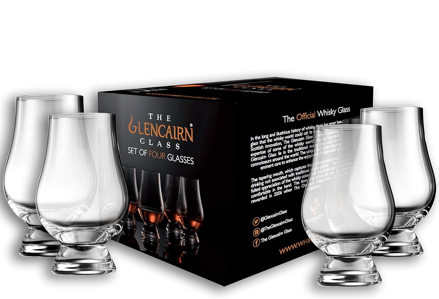 Glencairn Whisky Glass Set of 4 Amazon.in Home & Kitchen