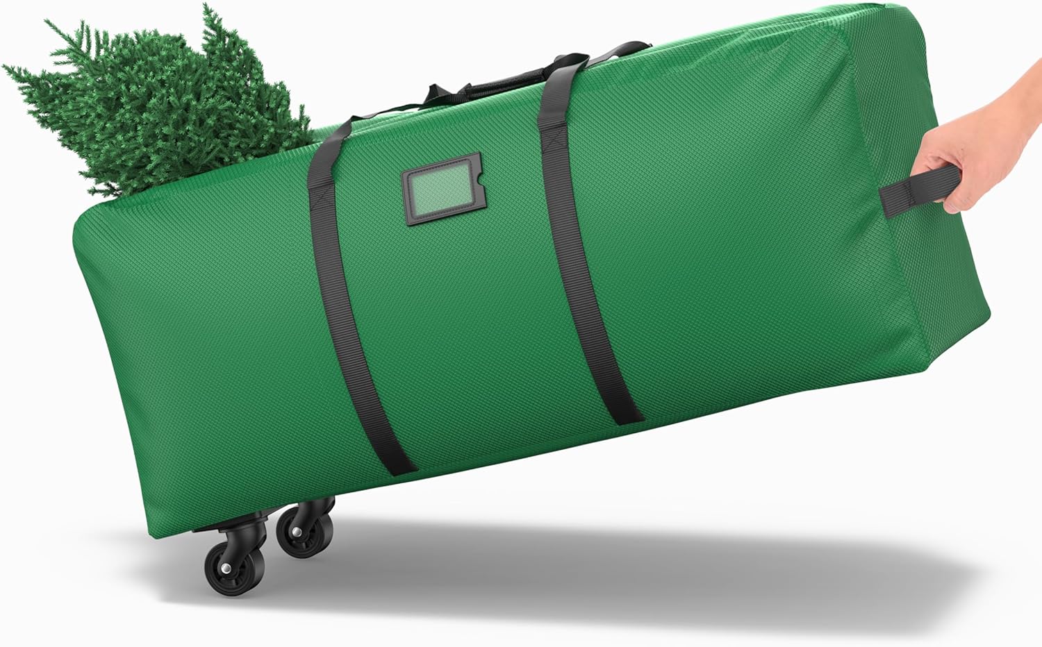 Holiday Décor Storage - Patiobay Rolling Christmas Tree Storage Bag 9 Ft Xmas Artificial Disassembled Trees, 600D Waterproof Oxford Fabric, Durable Wheels & Handles, Heavy Duty Storage Container (Green)