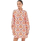 La Vie Style House Women's Baroque Print Mini Caftan