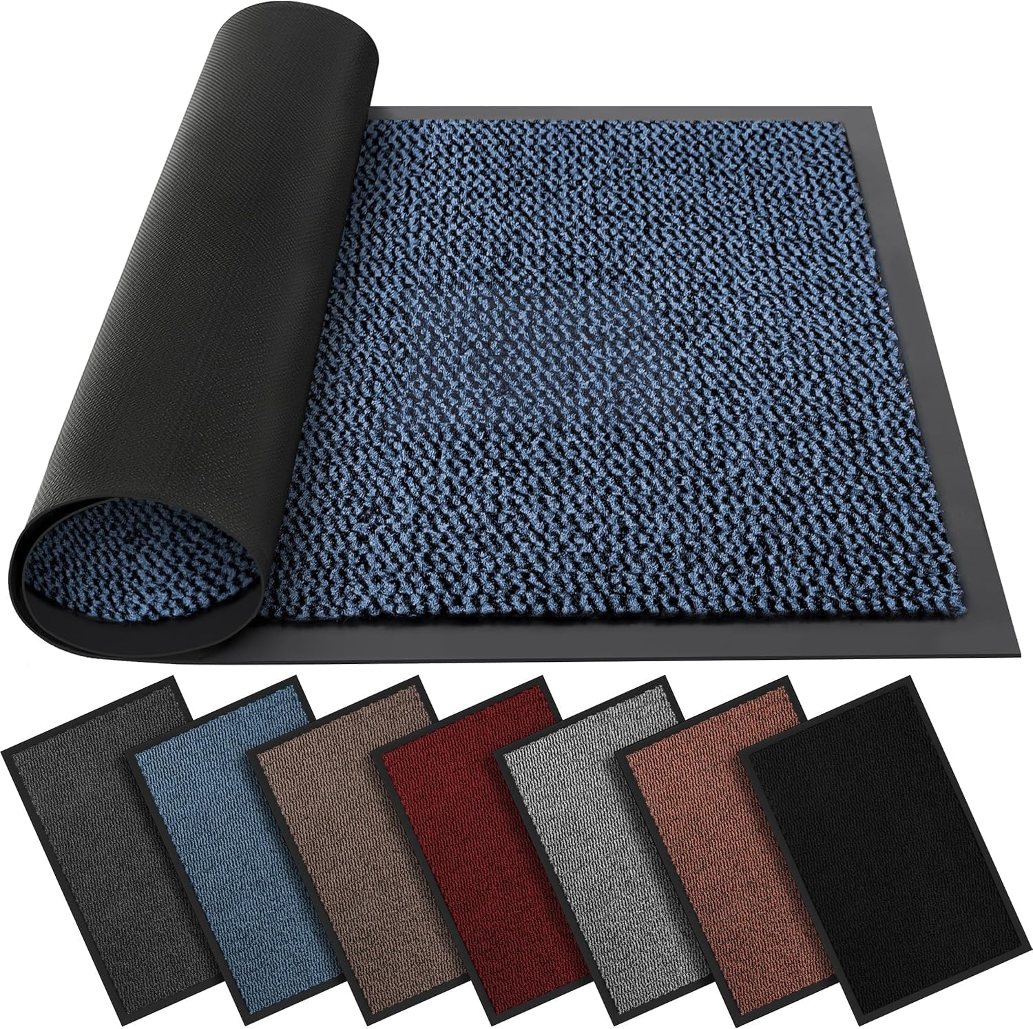 BLADO Barrier Mat Non Slip Door Mat Rubber Mats Floor Mats Kitchen Rugs Washable Light Weight Rubber Multi Color And Sizes Heavy Duty