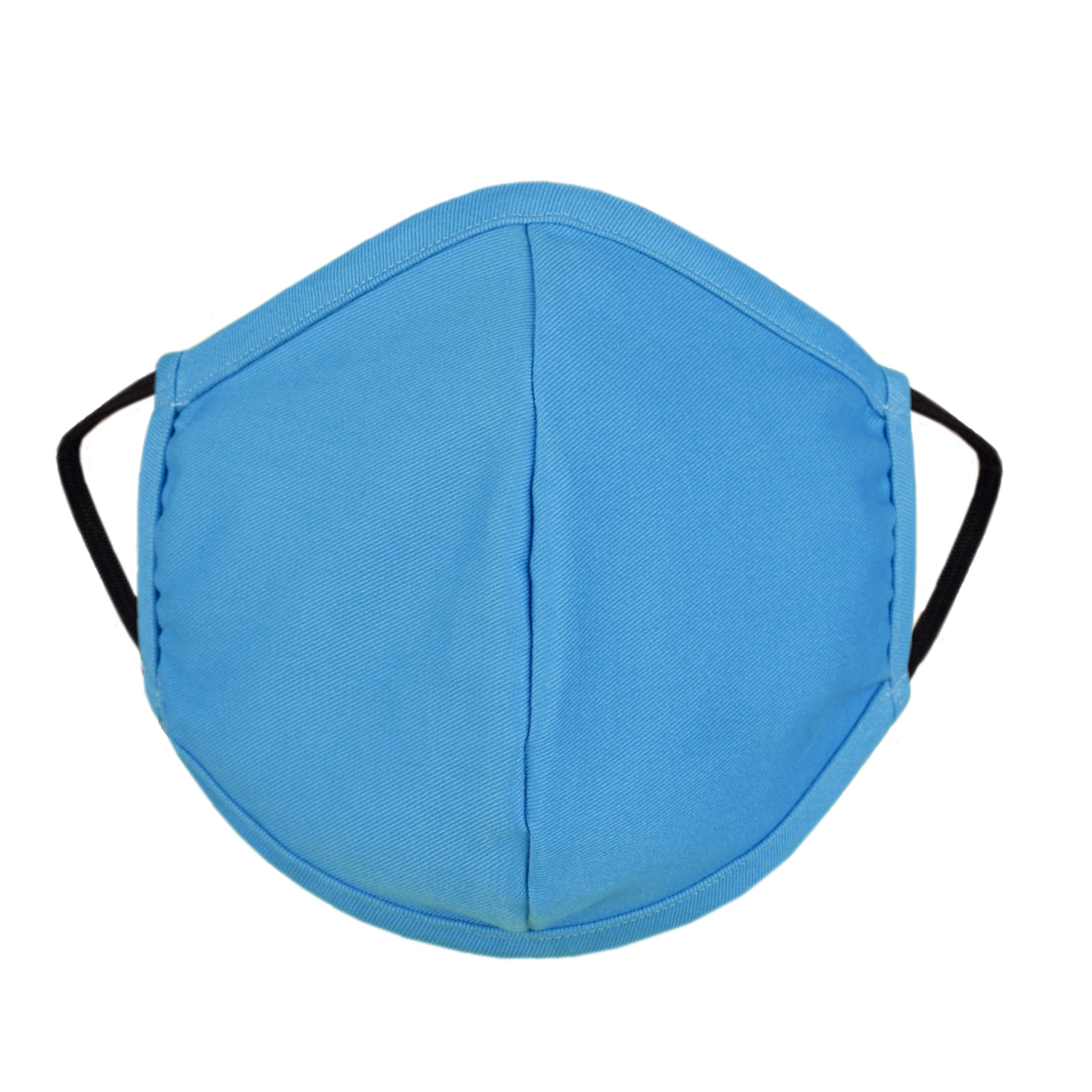 Face Mask Protective Mask Face and Mouth Covering. Reusable and Washable Fashion Outdoor Unisex Mask. Anti dust Mask. Single layer mask - Light Blue