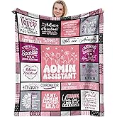 Fluxflix Administrative Assistant Gifts, Administrative Professionals Day Gifts, Best Administrative Assistant Gift for Women, Admin Assistant Appreciation Gifts on Birthday Blanket 60"X50"