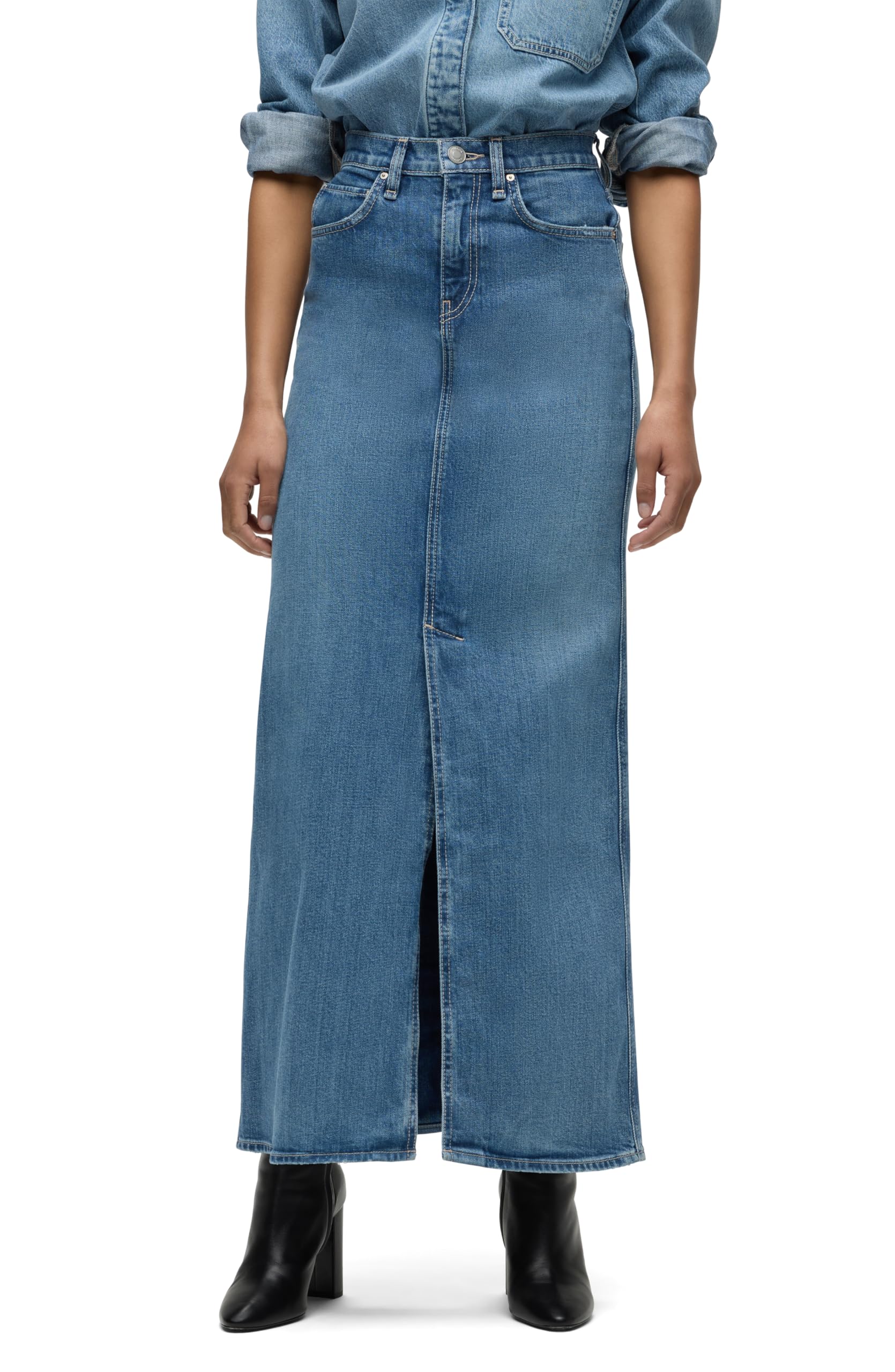 HUDSON Women’s Reconstructed Skirt, Sugarcoat