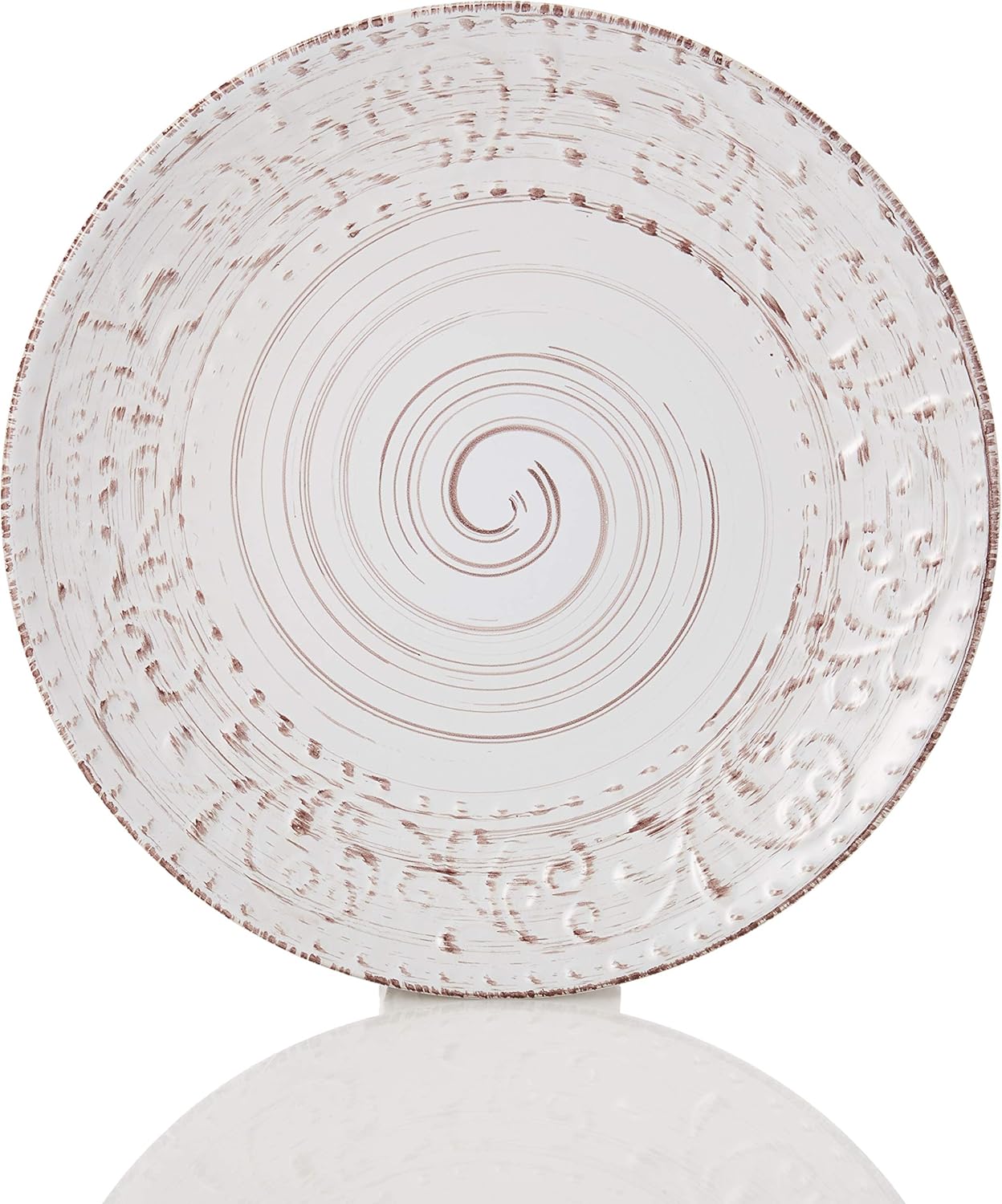  | Elama Embossed Stoneware Ocean Dinnerware Dish Set, 16 Piece, Turquoise: Dinnerware Sets