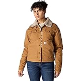 Carhartt Women's Rugged Flex® Loose Fit Canvas Sherpa-Lined Jacket