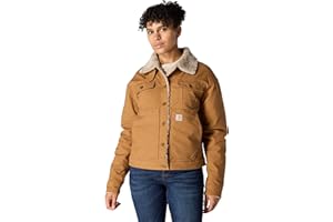 Carhartt Womens Rugged Flex® Loose Fit Canvas Sherpa-lined JacketJackets/Coats