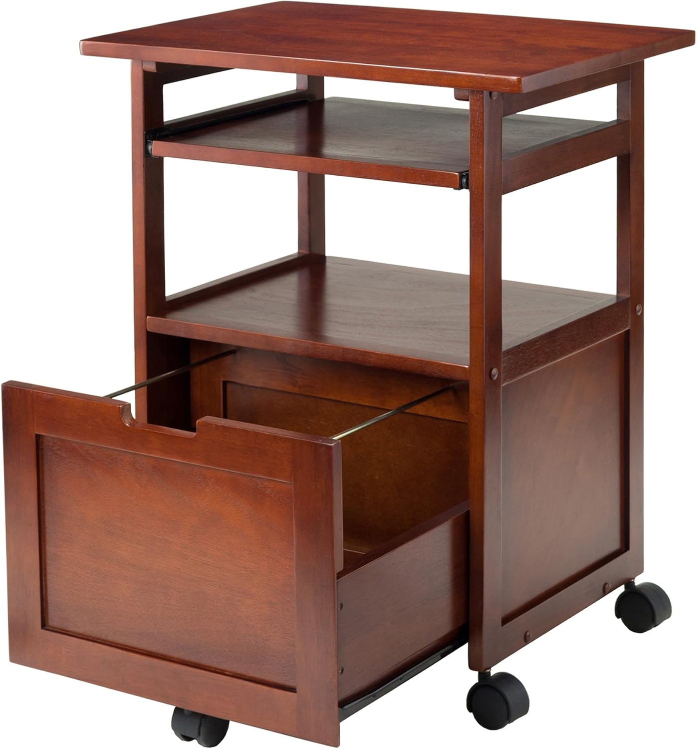 Winsome Piper Home Office, Walnut: Furniture & Decor
