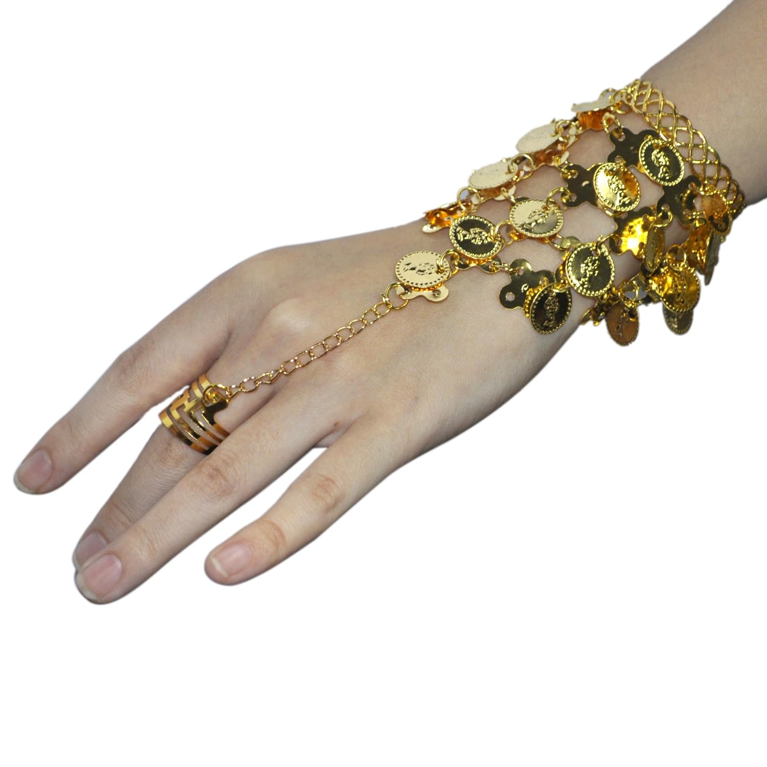 Belly Dance Gold Triangle Bracelet