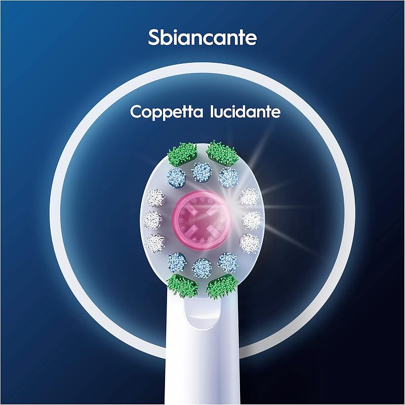 Testine di Ricambio Pro, 3D White, Bianche, 10 Ricambi