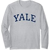 Yale University Blue Block Logo Long Sleeve T-Shirt