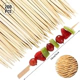 Lanjue 200P Bamboo Paddle Skewers 18cm Flat Barbecue Cocktail Picks view 9