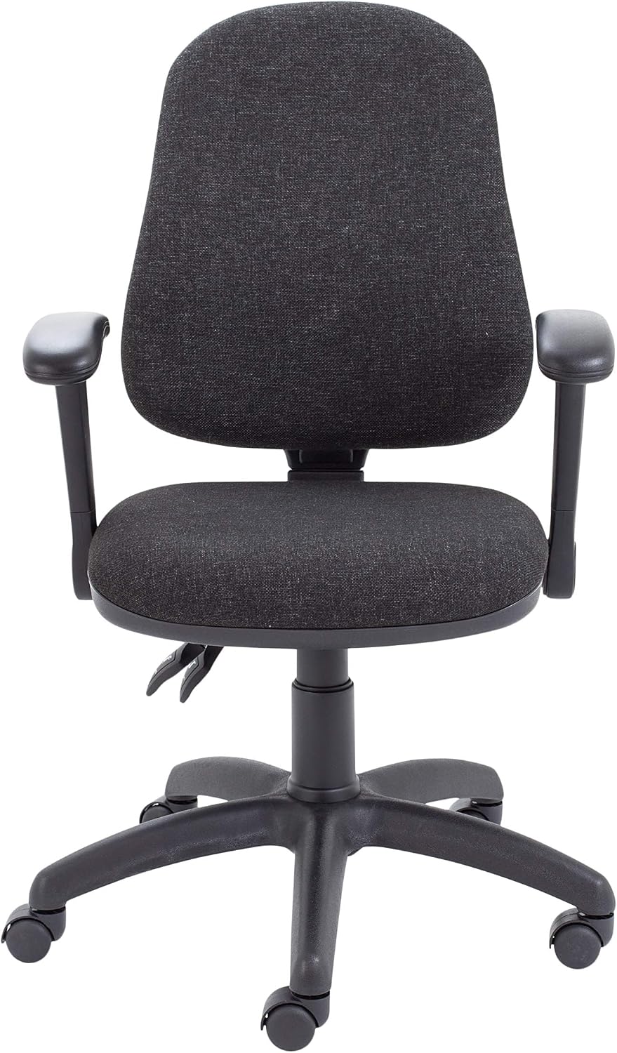 Office Hippo 2 Lever Office Chair with Height Adjustable Flip-Up Arms, Computer Desk Chair with Curved Back - Image 3