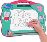 Peppa Pig Travel Magnetic Scribbler Pad with Pen and 3 Stamps Mint Green Pink view 1