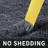 Sour Lemon 140x200cm Grey Shag Rug Soft Non Slip Large Living Room view 5