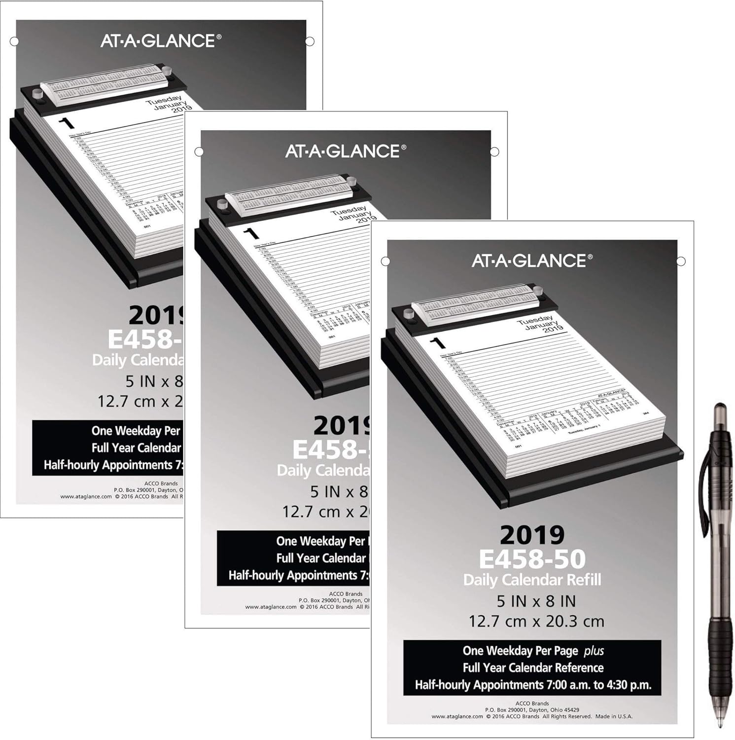 Best at-a-glance desk calendar and base 2019