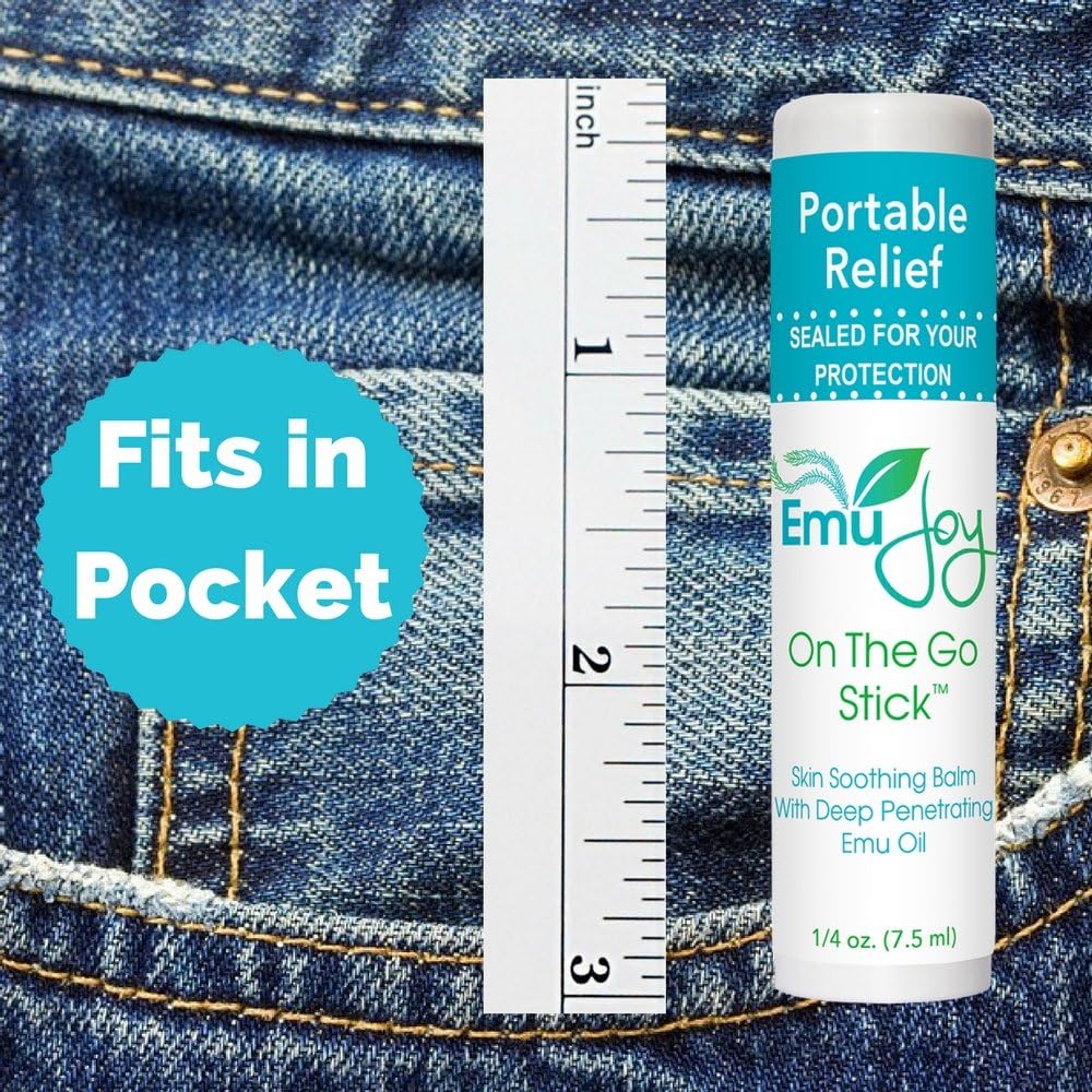 Mosquito Bite Relief - Bug Bite Itch Relief for Kids Baby & Adults - Anti Itch Treatment for Insect Bites Bee Stings Bed Bug Bites - All Natural Emu Joy On The Go Stick: Health & Personal Care