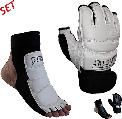 karate pads and gloves