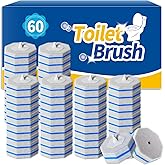 60PCS Toilet Wand Refills Compatible with Clorox Toilet Wand. Disposable Toilet Brush Refills. Bathroom Cleaning. Disposable Toilet Bowl. High-Density Disposable Toilet Brush Scrubber