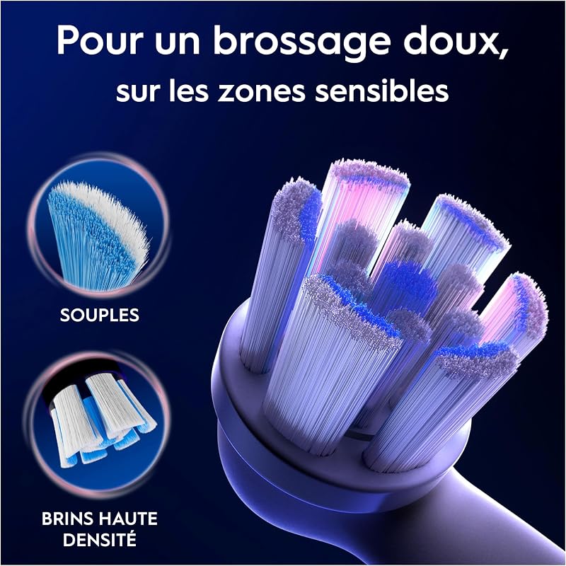 Brossettes de Rechange Gentle Care, lot de 4, Blanches