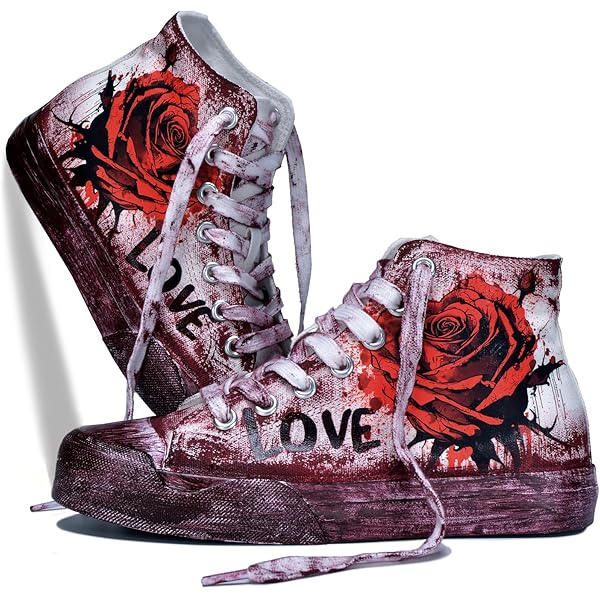 Men's Women's Gothic Running Shoes Skull Punk Cool Sneakers Lightweigh