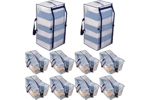 VENO Extra Large Moving Bags with Backpack Straps, Cloth Storage Tote Bag Container with Sturdy Zipper and Strong Handles Mov