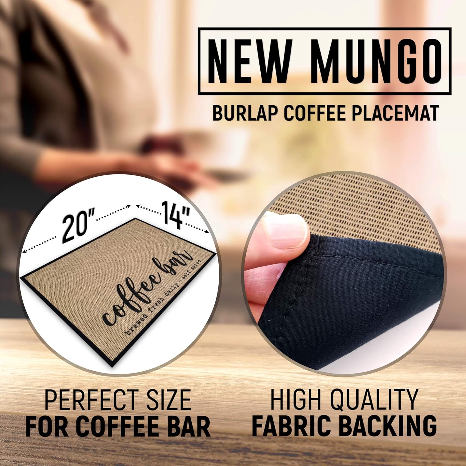 New Mungo Coffee Bar Mat Coffee Bar Decor for Coffee